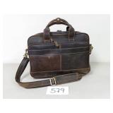 Distressed Leather Messenger / Laptop Bag