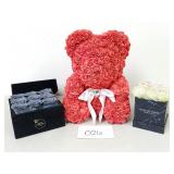 Dose of Roses Bear, Preserved Roses,...(No Ship)