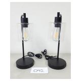 2 Touch Control LED Table Lamps (No Ship)