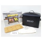 Bread Box & 2-Tier Basket Organizer (No Ship)