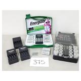 Rechargeable Batteries, Chargers, Storage (No Ship