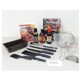 Knives, Cookbooks, Pepper Palace Sauce (No Ship)