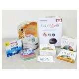 Blank DVDs, Clean Dr., Label Maker, Cases