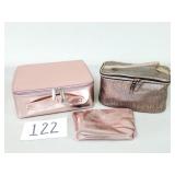 Beis, Ipsy & Boxy Charm Metallic Makeup Bags