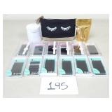 Fake Eyelashes, Adhesive, Cosmetic Bag