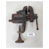 Vintage / Antique Goodell Pratt Clamp Table Vise
