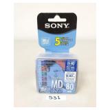 New Sony Recordable MD MiniDiscs