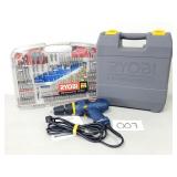 Ryobi Corded Drill and Drill Bits (No Ship)