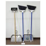 Brooms, Aluminum Dust Pans, Scrub Brush (No Ship)