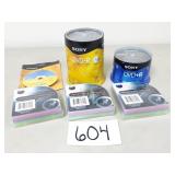 New Sony DVD+R Blank DVDs + Cases (No Ship)