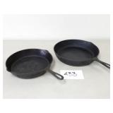 2 Cast Iron Skillets (No Ship)