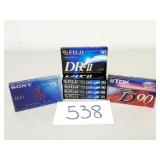 New Fuji, TDK and Sony Blank Audio Cassettes