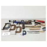 Sledge Hammer, Pry Bars, Level, Clamps (No Ship)