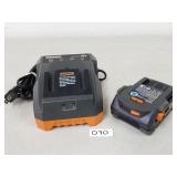 Ridgid 18V Battery and Battery Charger