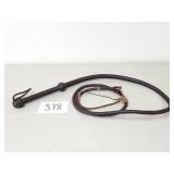 Indiana Jones Style Leather Bull Whip