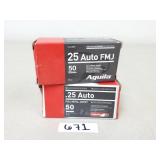 Aguila 25 Auto FMJ Ammo (No Ship)