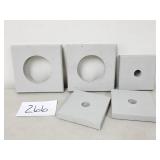 5 Wood (Cedar?) Mounting Blocks