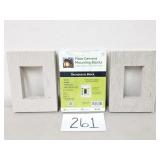 (3) $24 Fiber Cement Receptacle Mounting Blocks