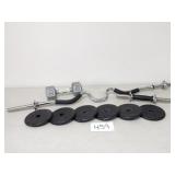 Curl Bar, Dumbbells, Weights (No Ship)