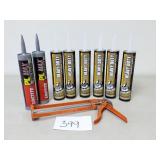 Construction Adhesive and Caulk Gun