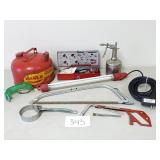Fog Maker, Utility Light, Metal Gas Can, Saw,...