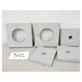 5 Wood (Cedar?) Mounting Blocks