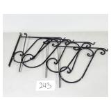 4 Metal Steel Plant Hangers / Brackets