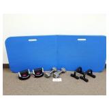 Dumbbells, Push Up Bars, Foam Mat