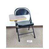 Folding Metal Chair with Writing Pad