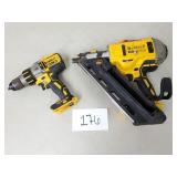 Dewalt 20V Cordless 3-1/2' Framing Nailer + Drill