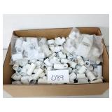White Plastic PVC Pipe Fittings Lot