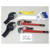 Plastic Pipe Cutters, Lenox Saw, Pipe Wrenches
