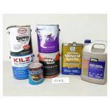 Paint, Primer, Mineral Spirits and Stripper