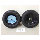 (2) $46 Marathon Flat Free Universal Utility Tires