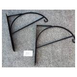 2 Heavy Duty Metal Steel Plant Hangers / Brackets
