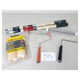 Telescoping Poles and Paint Brush Rollers