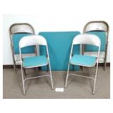 Vintage Samsonite Folding Card Table and Chairs
