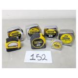 Stanley Tape Measures Lot