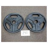 (2) TSA 25lb Olympic Barbell Plates