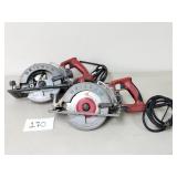 2 Skilsaw 7-1/4' Worm Drive Circular Saws