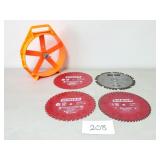 (4) 10" Saw Blades Plus Blade Storage Carrier