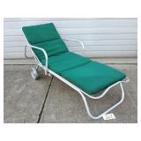 Mid-Century Aluminum Chaise Lounger