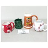 Novelty Ceramic Coffee and Beer Mugs (No Ship)