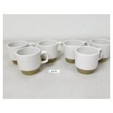 Vintage Japan Stoneware Stacking Mugs (No Ship)