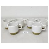 Vintage Japan Stoneware Stacking Mugs (No Ship)