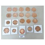 (20) Copper Round Novelty / Commemorative Coins