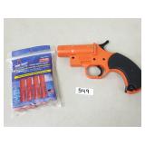 Orion Flare Gun and 4 Red Aerial Flares (No Ship)