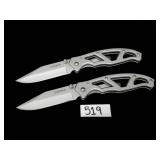 (2) Gerber Paraframe Folding Pocket Knives