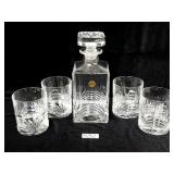 RCR Aurea Whiskey Decanter & Glass Set (No Ship)