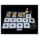 Mini Novelty Gold Plated Coin Replicas + Flakes